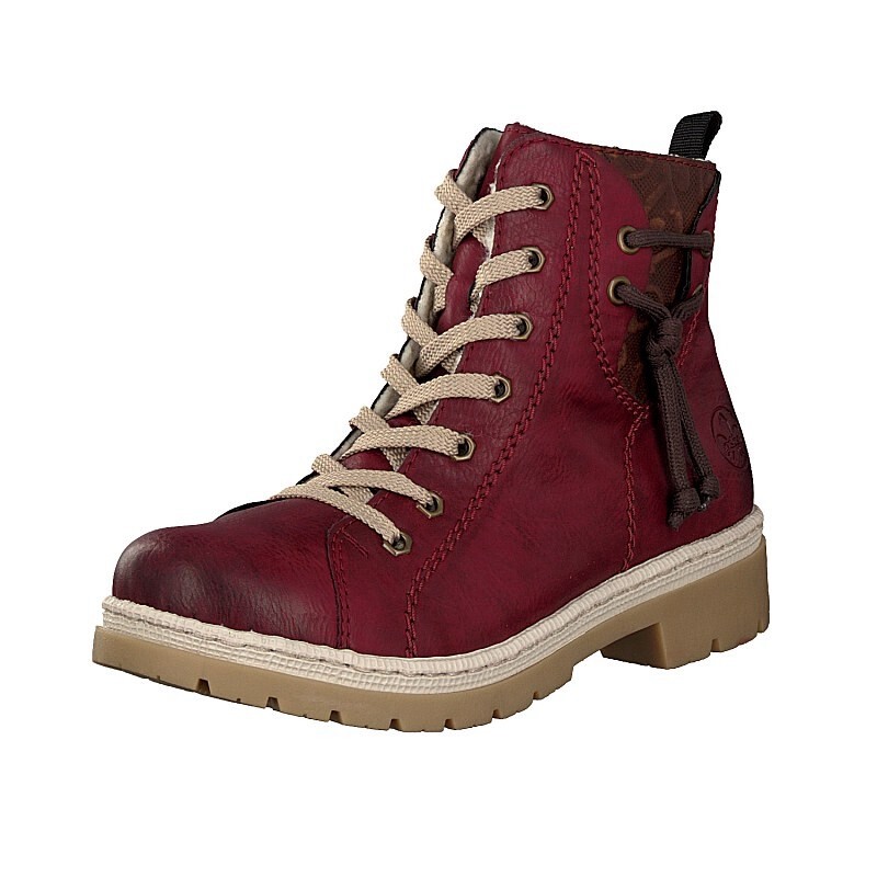 Botas Rieker Y9438-35 Para Mulher - Vermelhas